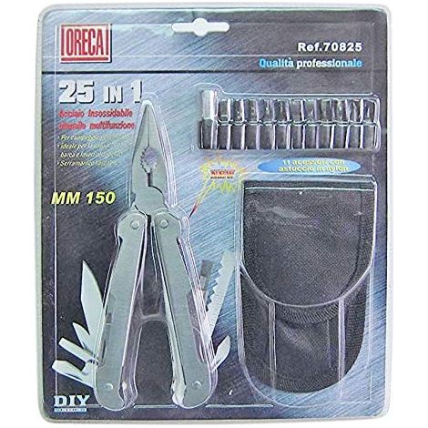 ORECA - UTENSILE MULTIUSO 25 FUNZIONI CON 11 INSERTI