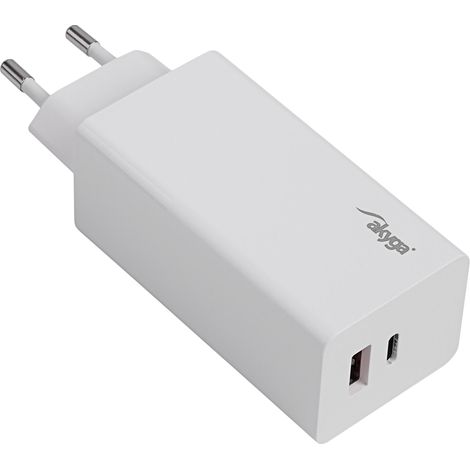 AKYGA GaN USB-C USB-A Wandladegerät AK-CH-20 PD3 5-20 V / max. 3 A QC 100 W (1/3)