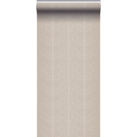papier peint tissage à chevrons taupe - Sanders & Sanders (1/5)