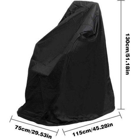Housse Fauteuil Roulant - Oxford 420D Imperméable Résistant Froid UV - Extérieur Hivernal - 100 x 75 x 100 cm