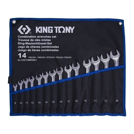 KING TONY - Trousse de 14 clés mixtes légères 8-10:19-21-22-24mm (1/2)