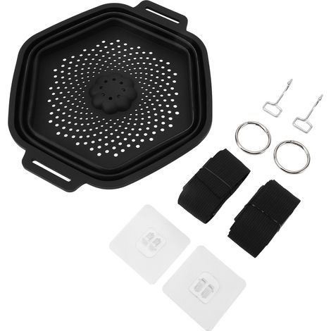 Seau à glace en silicone pliable et portable pour baignoire, refroidisseur d'eau suspendu, refroidissement rapide, noir (1/5)