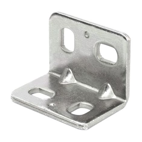 Piastrina di giunzione ad angolo asolata Masidef 20x20mm 4pz