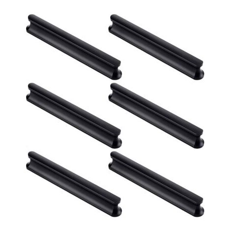 Set mit 6 Schranktürgriffen für Küchenschränke, 120 mm lang (Lochmitte 96 mm), Küchenschubladengriffe, Schranktürgriffe, Schranktürgriffe (1/4)