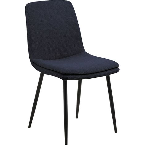 Becca Esszimmerstuhl Stoff blau.