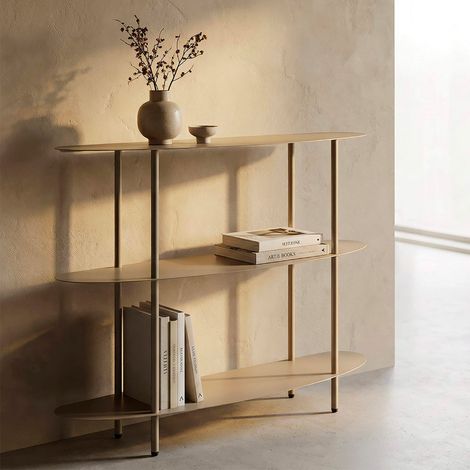 Mueble de metal con 3 estantes Aries Gris (1/5)