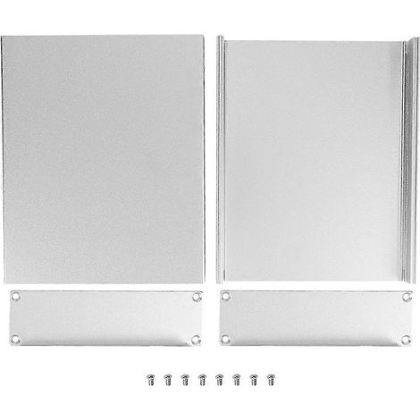 Aluminiumgehäuse, geteilte Leiterplatte, Wärmeableitung, abgeschirmter Elektrokasten, 33 x 114 x 140 mm, Satin S (1/4)