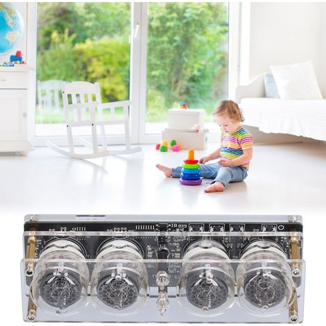 LED-Uhr, Retro-Farbuhr mit 4 Ziffern, dekorative Digitaluhr für Kinderzimmer, Wohnzimmer oder Schlafzimmer (1/5)