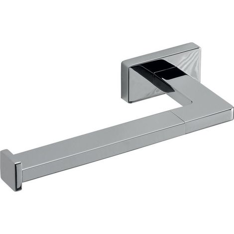 Porte-rouleau papier toilette mural droit en chrome poli Lea Inda, support WC design salle de bain (1/5)