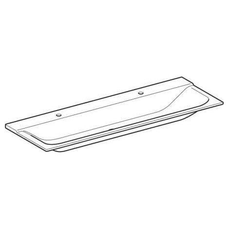 Geberit Xeno 2 Waschtisch mit 2 Hahnlöchern und ohne Überlauf, (1/5)