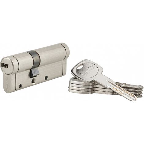 Cilindro europeo TRAFIC 12 30 x 50 mm nichelato, 5 chiavi – THIRARD (1/2)