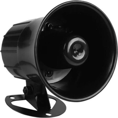 Haut-parleur d'alarme extérieur 120 dB 12 V, puissant klaxon filaire 115 dB CC 12 V, sirène de sécurité électronique extérieure.