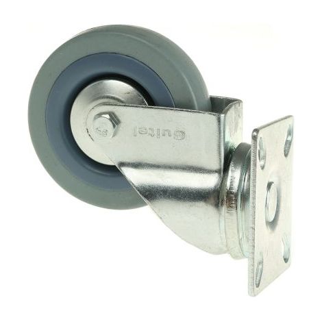 Roulette industrielle Pivotante Guitel Hervieu, Acier galvanisé, Ø 75mm, 60kg ( Prix pour 1 ) (1/2)