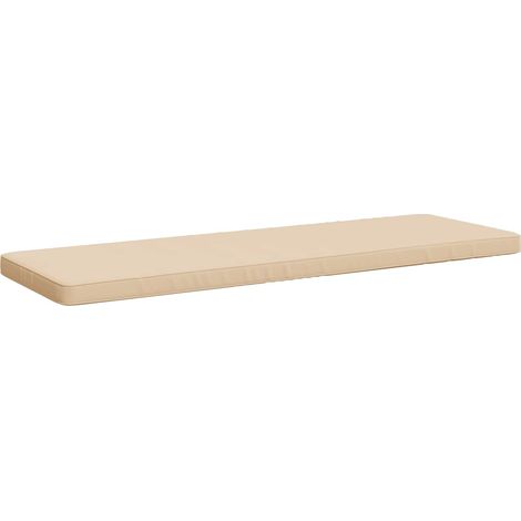 Coussin de banc 1 pièce VUGHT 100 % polyester Crème vidaXL (1/5)