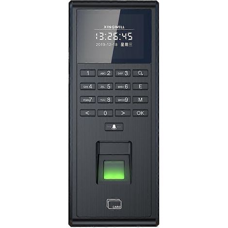 Système de contrôle d'accès intelligent RFID 125 kHz avec pointeuse biométrique, clavier indépendant, 1000 utilisateurs (1/5)