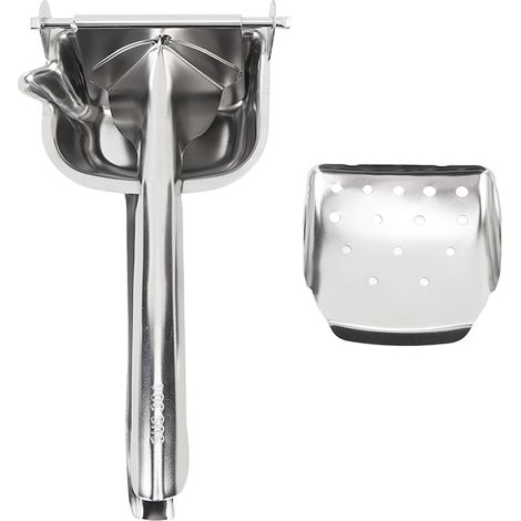 Presse-agrumes manuel ergonomique en acier inoxydable 304, détachable et sans effort, idéal pour la maison, la cuisine et le bureau. (1/5)