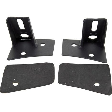 2 Pièces Support de Lampe de Travail LED, Supports de Pare-brise Supérieurs - Kit de Support de Fixation de Montant A pour Montant pour 07-17 Wrangler JK (1/5)