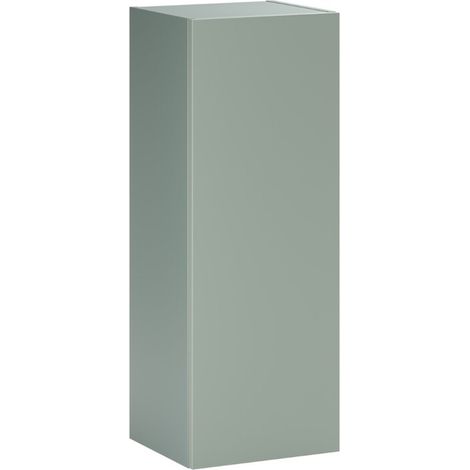 Meuble colonne de salle de bain suspendu ASTER vert 30 x 80 cm (1/5)