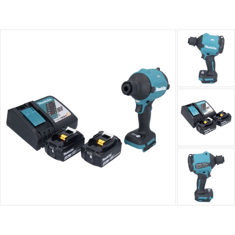 Makita DAS180RM 18V Soplador de polvo sin escobillas + 2x 4.0Ah Baterías + Cargador