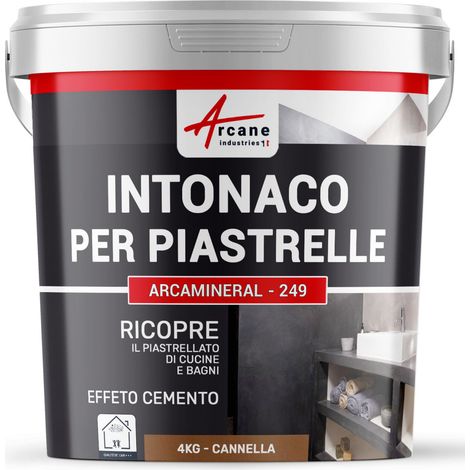 Intonaco per piastrelle del bagno e cucina, su pavimento e pareti - ARCAMINERAL - 4 kg (circa 2,6 m²) Cannella - ARCANE INDUSTRIES (1/2)