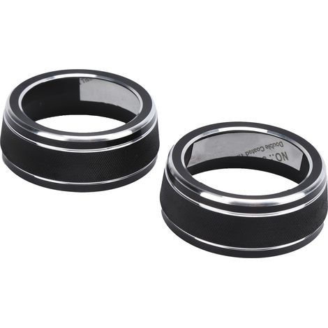 Couvercle de bouton de climatisation en alliage d'aluminium, 2 pièces, noir de remplacement pour Wildlander‑ 2020 (1/5)