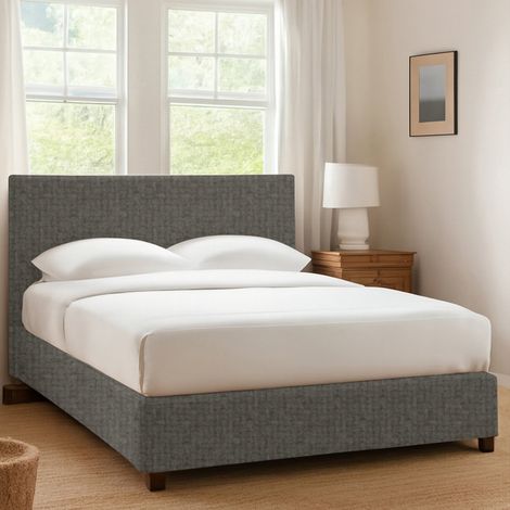 Cama Individual Ilford, Desenfundable, Fabricada en Italia, Gris Tortora (1/4)