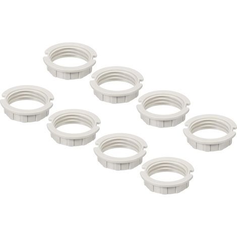 G9 Anneau Adaptateur Abat Jour Réducteur Lumière Douille Lampe M20 Support Remplacement pour Luminaires Blanc 8Pcs (1/5)