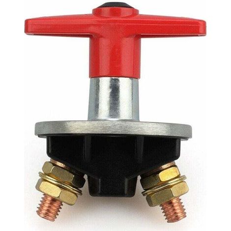Interrupteur Coupure Isolateur Batterie Coupe Circuit,12V-60V 300A Batterie à clé Fixe Universelle de Voiture Déconnecter l'isolateur de Puissance Automobile Urgence Interrupteur pour Voiture,Bateau (1/4)