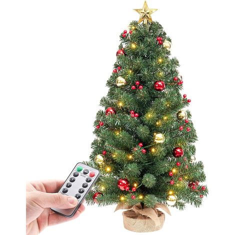 Mini Sapin Noël LED 70 cm avec LED Blanc Chaud 8 Modes (1/5)