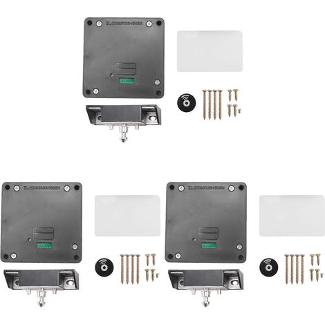 Serrure de porte intelligente en bois 3X - Serrure électronique invisible sans clé avec carte à puce et application TTlock pour déverrouiller les armoires, les placards de rangement et les tiroirs de (1/5)