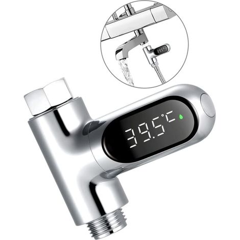LED Digital Shower Temperature Afficher le thermomètre à eau Thermomètre 0100 ℃ Thermomètre à eau pour la cuisine de salle de bain Thermomètre Tester-LIAIKI (1/5)