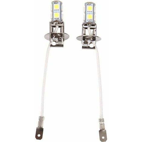 Ampoule Anti-brouillard H3 - LED 9 SMD - Température de Couleur 6500 K - Tension DC 12 V - Pour Voiture - Par Unité (1/5)