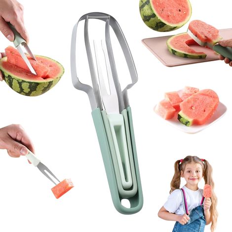 Messer-Schneider-Werkzeug zum Schneiden von Wassermelonen, 3-teiliges Set (1/4)
