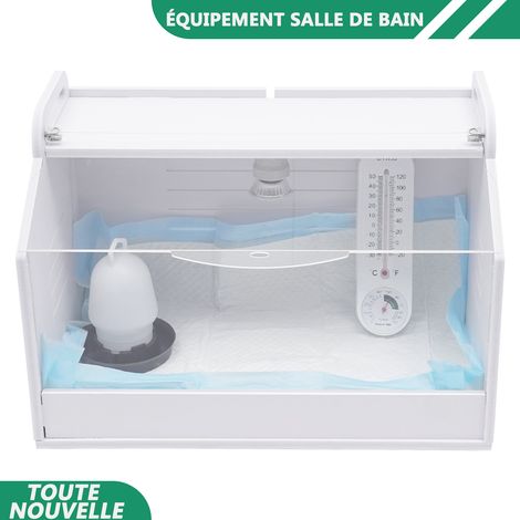 25W poulet incubateur poulet reproduction boîte oeufs reptiles poulet machine 18.9811.811.8in avec lampe de tête (1/5)