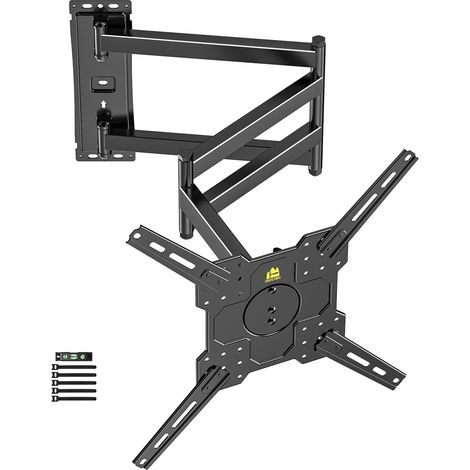 Support Mural TV à Longue portée Support TV d'angle pour TV de 26 à 65 Pouces, Bras Extensible de 1035 mm avec Fixation Murale TV Paysage ou Portrait, VESA Max 400x400mm, jusqu'à 35kg (1/5)