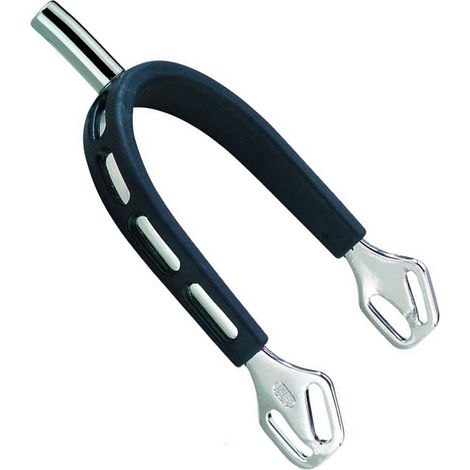 Ultra fit extra griffige Sporen mit 25 mm gummibeschichtetem Zylinderschaft