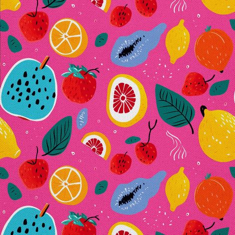 Tela decorativa para exteriores Oxford - Motivo frutal  DX6930 (1/5)