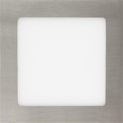 Pannello Downlight LED 12W Quadrato SuperSlim Foro 155x155mm Argento 4000K Bianco Naturale