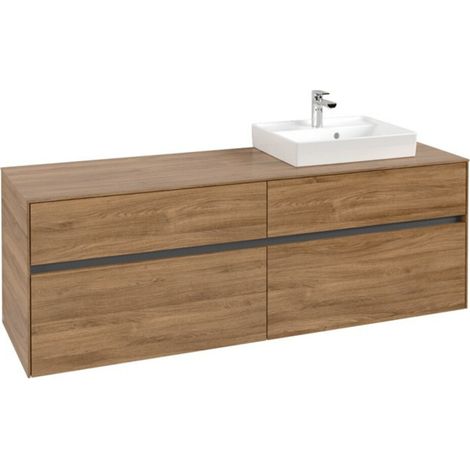V&B Waschtischunterschrank Collaro 160x54,8x50cm, WT rechts, kansas oak (1/3)