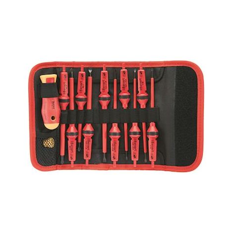 bizline 790098 | kit de tournevis a 10 lames interchangeables isoles 1000 v