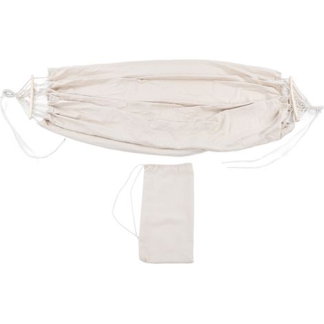 Hamac extérieur 150 kg capacité coton confortable montage facile pour terrasse porche jardin cour (1/5)