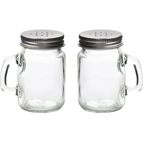 Home Salt and pepper shakers Glass spice jars Mason jars