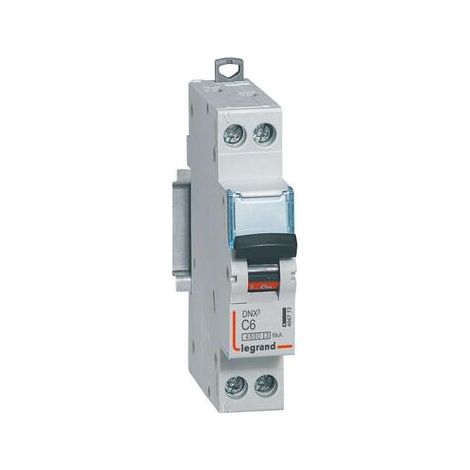Interruttore automatico DNX³ 4500 - Vite/Vite - U+N 230V 6A - 4,5kA - Curva C - 1 modulo - 406772