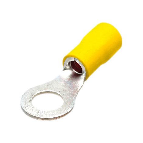 Terminal aislado redondo 5,3/4-6mm Amarillo 50 uds