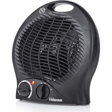 TRISTAR KA-5037 Heizlüfter mit Ventilatorfunktion, mit 3 einstellbaren Leistungsstufen, regelbarer Heizstufe, integrierter Griff, Überhitzungsschutz, Schwarz (1/5)