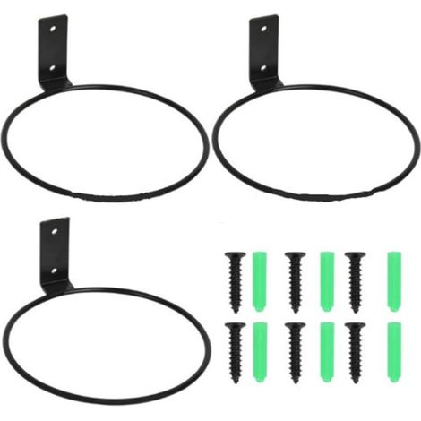 Stück Pflanzenampeln 10 cm Schwarz Eisen Mit Schrauben Blumentopfhalterung Wandblumentopfhalter Blumentopf Wandhalterungsring Metall Pflanzenampe (1/5)