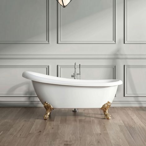 Bañera con patas RICHMOND 155 cm patas ÁGUILA DORADAS