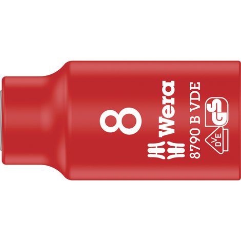 Wera 8790 B VDE 05004952001 6 pans extérieurs Douille VDE 8 mm 3/8" (10 mm) X863751 (1/5)