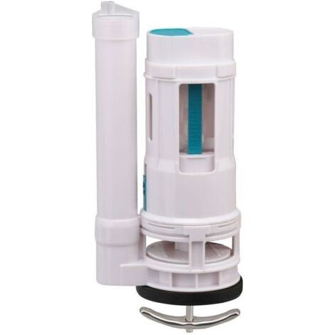 BARKBUSTERS Mécanisme de chasse d'eau,Toilette Bottom Inlet Fill Valve Connected Double Push Button Dual Flush 21cm- (1/4)