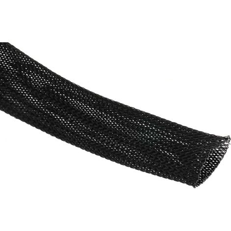 Gaine Tressée 30mm RS PRO, Noir en PET (1/2)